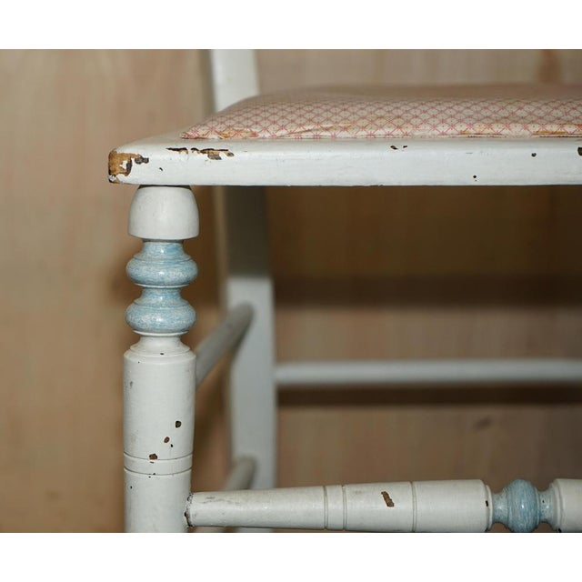 Gold Antique French Paint Side Chair For Sale - Image 8 of 18