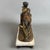 19th Century Antique Mechanical Pendulum Clock in Metal with Marble, 1890s For Sale - Image 5 of 15