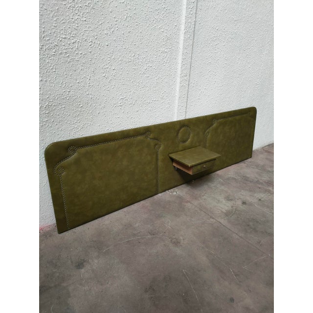 Red Mid-Century Leather Headboard, Spain, 1970s For Sale - Image 8 of 18