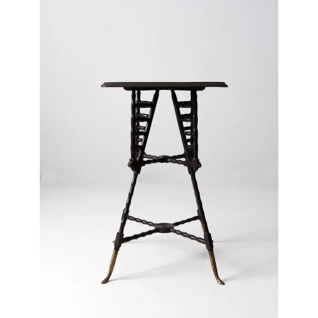 Black Antique End Table For Sale - Image 8 of 12