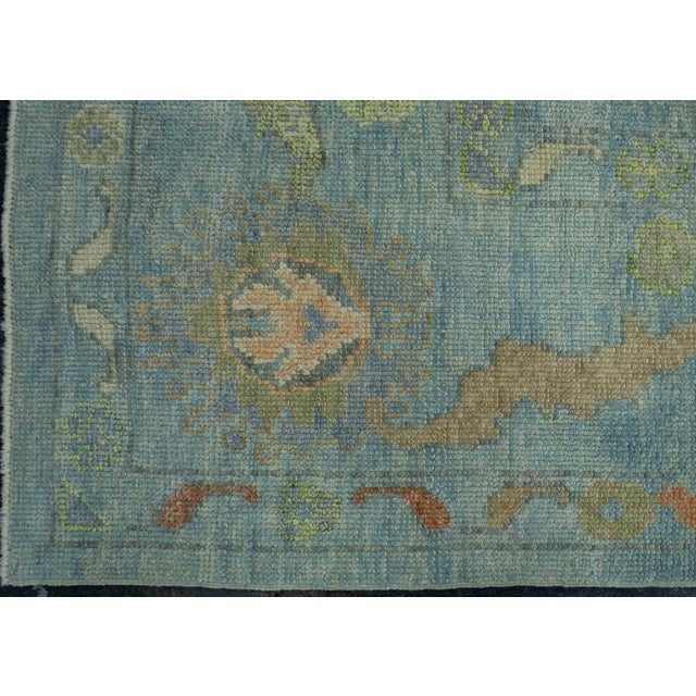 Turkish Oushak Rug 8'10" x 12'5" #18057 For Sale - Image 4 of 8