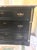 Neoclassical Vintage, Ebonized Wood Commode, Featuring a Marble Top, Three Drawers, Gilded Bronze Mounts, and Gilded Accents on Pilasters, in the Style of Eastlake For Sale - Image 3 of 10