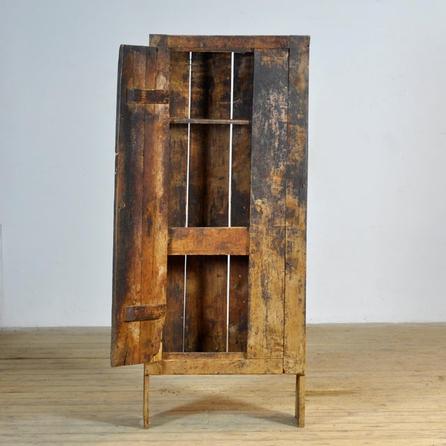 Antique Wabi-Sabi Cabinet in Beech, 1850s For Sale - Image 4 of 14
