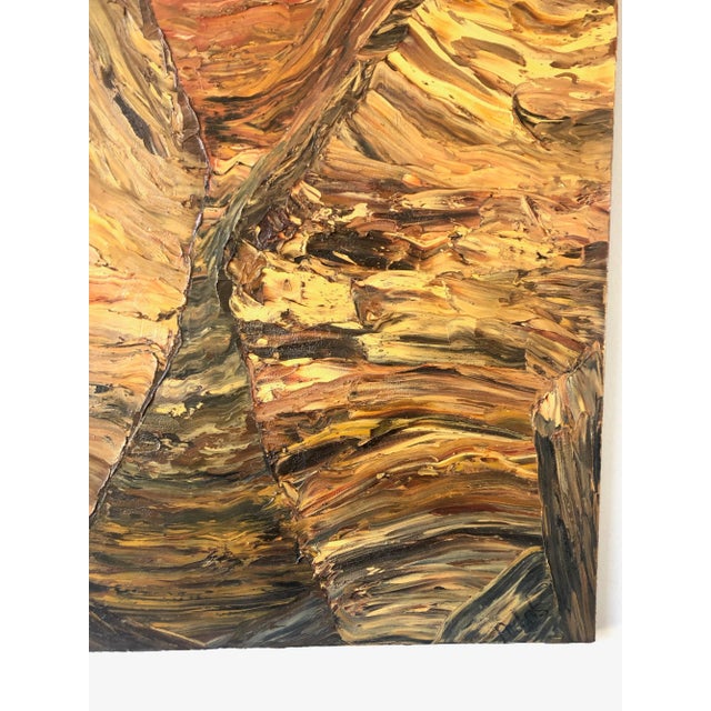 Late 20th Century "Hells Canyon" Painting on Canvas For Sale - Image 5 of 10