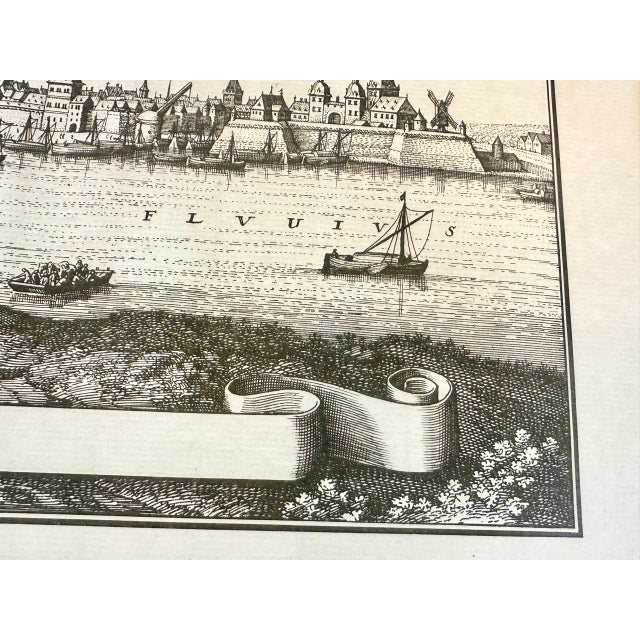 Matthäus Merian, Düsseldorf from Topographia Germanie, Woodcut Print, 17th Century, Framed For Sale - Image 4 of 13