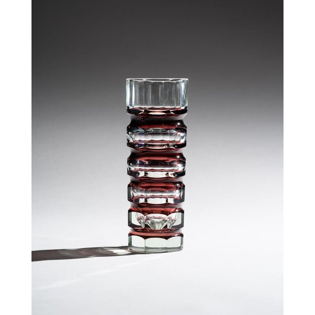 Ruby Red Block Vases from Ilm-Kristall, East Germany, 1970s, Set of 2 For Sale - Image 14 of 18