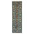 This natural dye wool runner has a blue field with a row of repeating octagonal gul motifs in burgundy, rust, cream, and...
