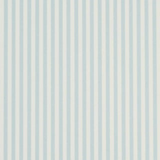 Schumacher Emma Stripe Narrow Wallpaper In Sky For Sale