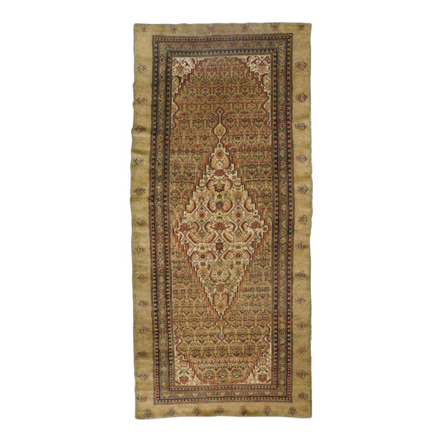 Antique Persian Gallery Rug- 4′10″ × 10′5″ For Sale