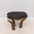 Side Table in Black Shagreen With Bronze Patina Brass by Kifu Paris For Sale - Image 11 of 12
