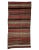 Striped Wool Vintage Kilim Rug- 5′4″ × 10′4″ For Sale