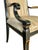 Vintage Regency Style Chinoiserie “Royal Pavilion” Dining Arm Chairs in Black Lacquer by Karges - Set of 4 For Sale In Atlanta - Image 6 of 10
