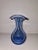 Glass Blue Vase, 1930s For Sale - Image 7 of 13