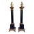 Vintage Stiffel Neoclassical Column Black & Gilt Column Table Lamps - a Pair For Sale