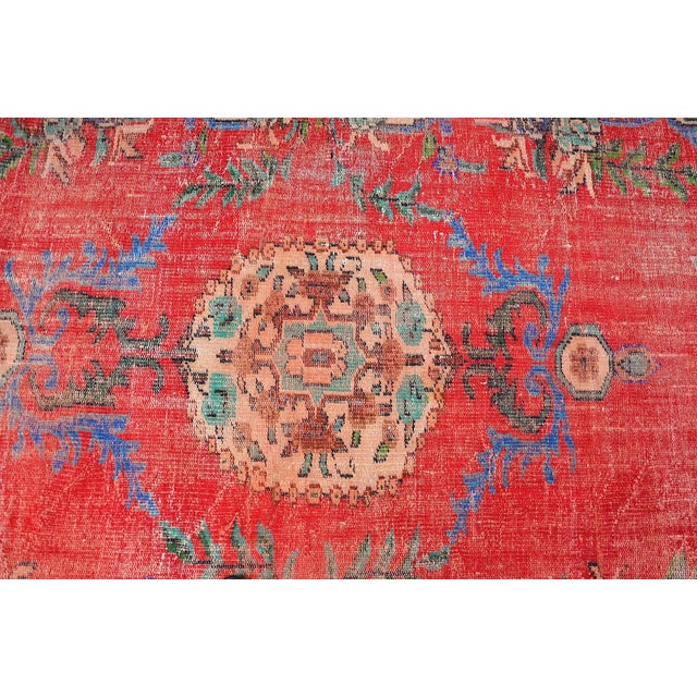 1960s Oversize Wool Bohemian Turkish Rug For Sale - Image 10 of 11