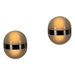 Large Wall Lights by Sergio Mazza for Artemide, Italy, 1960s, Set of 2 For Sale