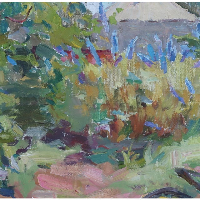 Ukrainian Impressionism Oil Painting: Summer Rural Landscape, 1980s 58-58 For Sale - Image 4 of 6