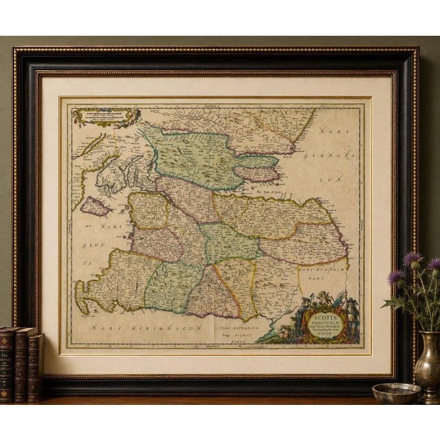 Title: scotiae provintiae inter taum fluvium et septentrionales oras angliae, c. 1660 cartographer: jan janssonius...