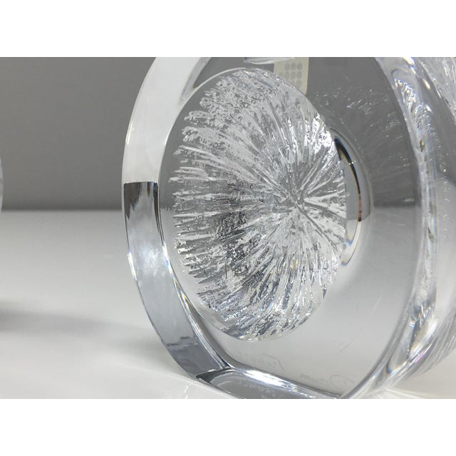 Daum France "Cratere" Crystal Candlestick Holders a Pair Chairish