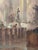 Antique Church Interior, Oil on Canvas, Signed For Sale - Image 6 of 8