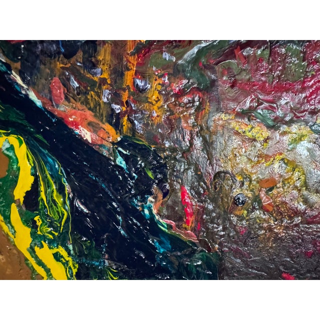 Abstract “Winter” Contemporary Textured Abstract Painting on Canvas, 2010 For Sale - Image 3 of 9