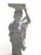 White Italian Classical Marble Pedestals with Sculpted Figures, 1980, Set of 2 For Sale - Image 8 of 14
