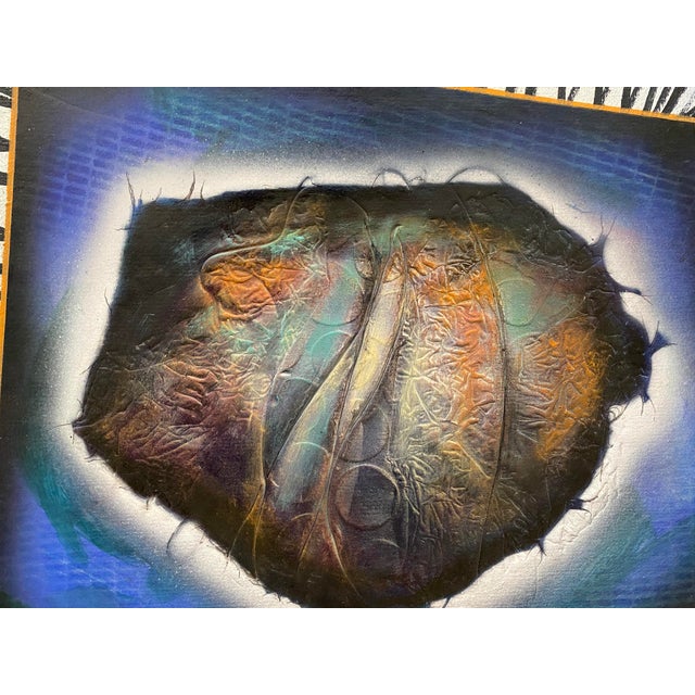 Moises Ramos Mixed Media Abstract Painting 20th Century For Sale - Image 10 of 12