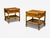 Kenneth Bergenblad, Swedish Mid-Century Modern, Nightstands, Bamboo, Rattan, Brass, Sweden, 1970s Pair of 'Manilla'...