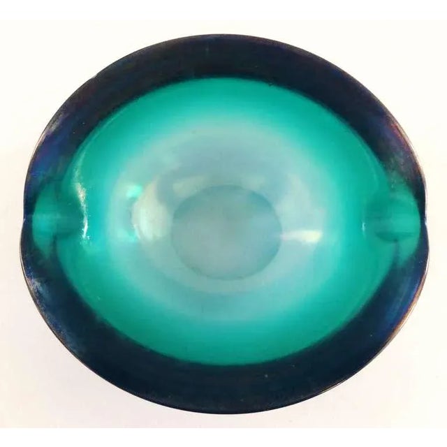 1950s 1950s Venini Iridescent Murano Art Glass Bowl For Sale - Image 5 of 6