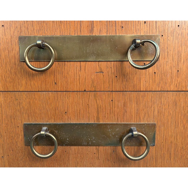 Brown Vintage Three Drawer Dresser by Drexel Furniture For Sale - Image 8 of 13