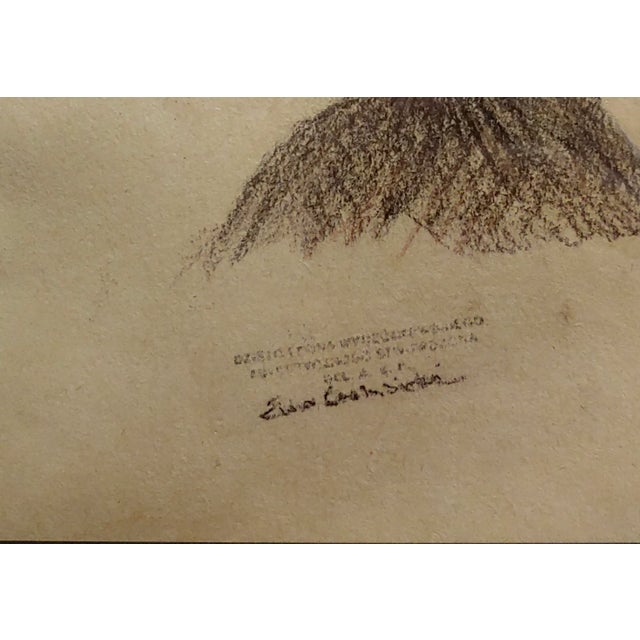 Leon Wyczólkowski -Portrait of a Woman in a Red Headscarf-Pastel Drawing on Paper For Sale - Image 4 of 10