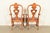 Berkey & Gay Antique Georgian Burled Walnut Armchairs, Pair For Sale - Image 13 of 15