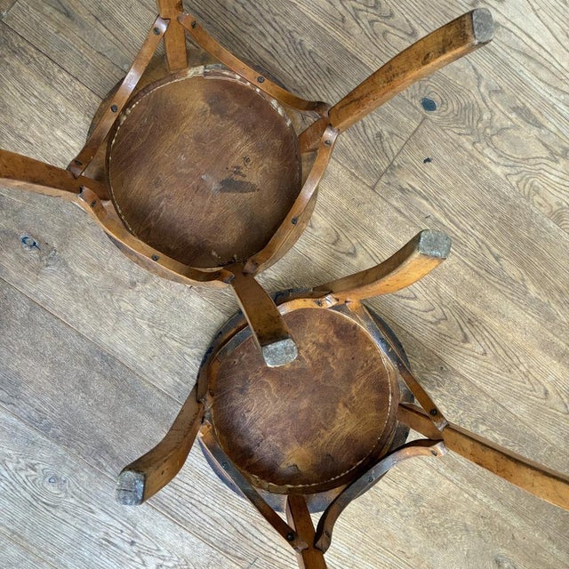 Vintage Bentwood Stool by Joamin Baumann for Baumann, 1940s For Sale - Image 14 of 15
