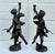 Bronze Vtg. Large Bronze Neo-Classic Style Cherub Candle Holders For Sale - Image 8 of 14