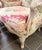 Pair of French Louis XV Style Floral Bergeres Chairs With Matching Ottomans For Sale In New York - Image 6 of 9