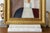 Wood Original Framed Abstract Painting in Antique Gold Frame For Sale - Image 7 of 15