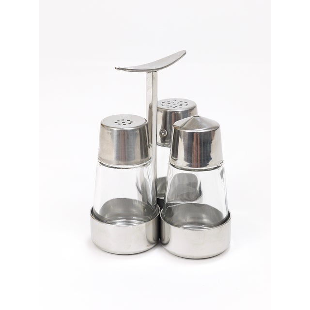 Salt and Pepper Menage Condiment Set by Marianne Dezel for Berndorf, 1960s For Sale - Image 9 of 16