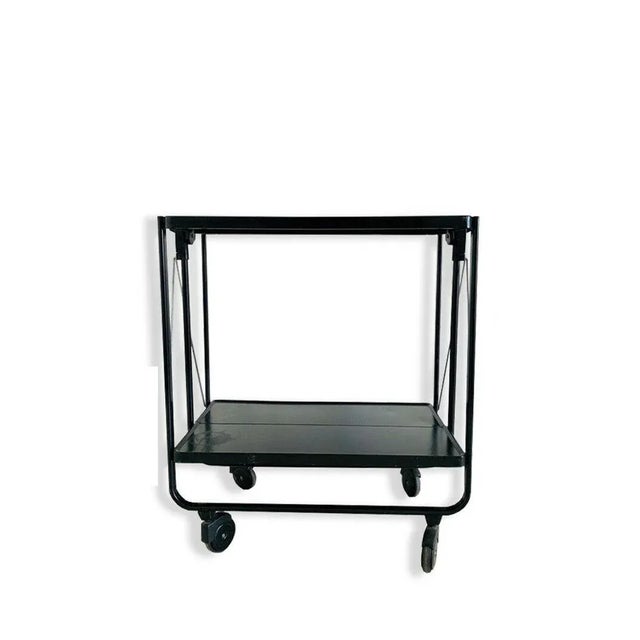 Mid-Century Black Trolley, 1960s, in Very Good conditions. Designed 1960 to 1969