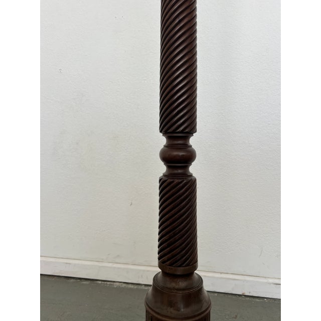 Wood Antique German Barley Twist Hall Tree For Sale - Image 7 of 11
