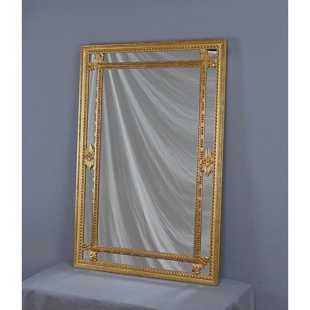 Large Mid-Century Louis XVI Style Mirror with Parcloses, 1950s For Sale - Image 3 of 13