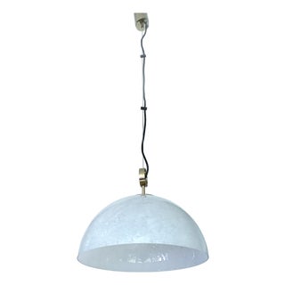 Vintage Pendant Light in Glass from Glashütte Limburg, 1950s For Sale