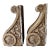 Antique Georgian Wood Corbels Pair 33" Tall For Sale