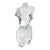 Pedro Ramirez Vasquez for Daum Crystal Athena Cubist Torso Female Sculpture For Sale