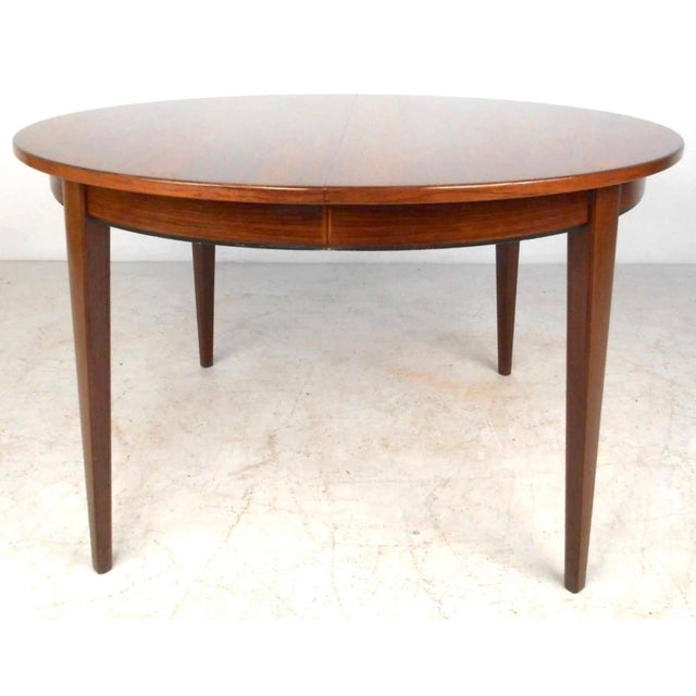 Wood Mid 20th Century Omann Jun 8 Foot Rosewood Dining Table For Sale - Image 7 of 13