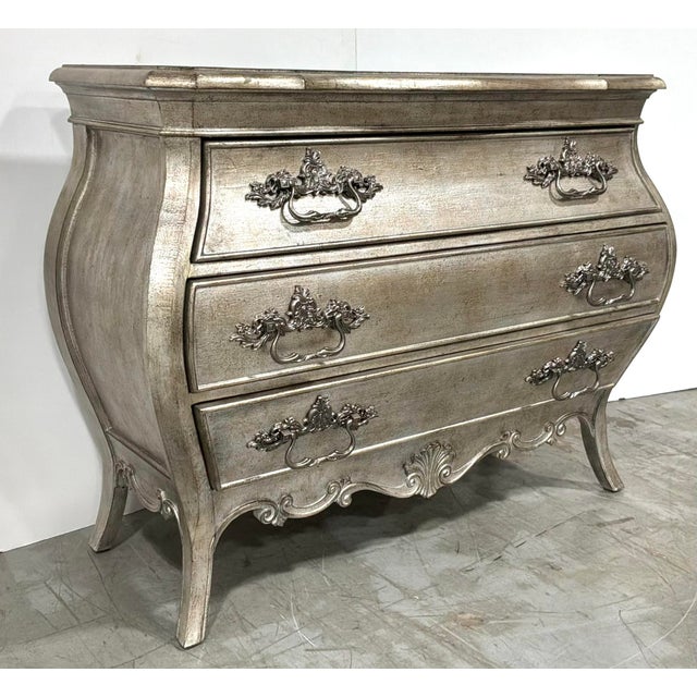 2020s Hooker Traditional Antique Silver Sanctuary Nightstands Pair For Sale - Image 5 of 9