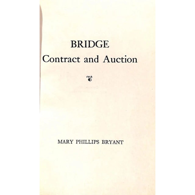 Traditional "Bridge: Contract and Auction" 1929 Bryant, Mary Phillips For Sale - Image 3 of 7