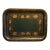 Statement Size Hand Painted Gilt Toleware Tray 28 Inches For Sale