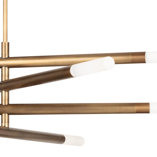 Regina Andrew Wick Steel Chandelier, Natural Brass For Sale - Image 4 of 6