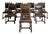 Renaissance Chairs in Solid Walnut, Set of 8 For Sale