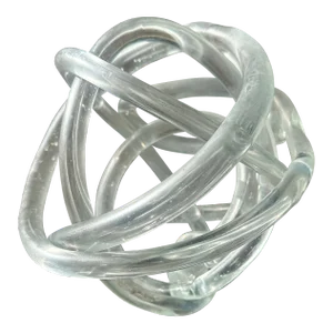 Lucite Knot Sculpture